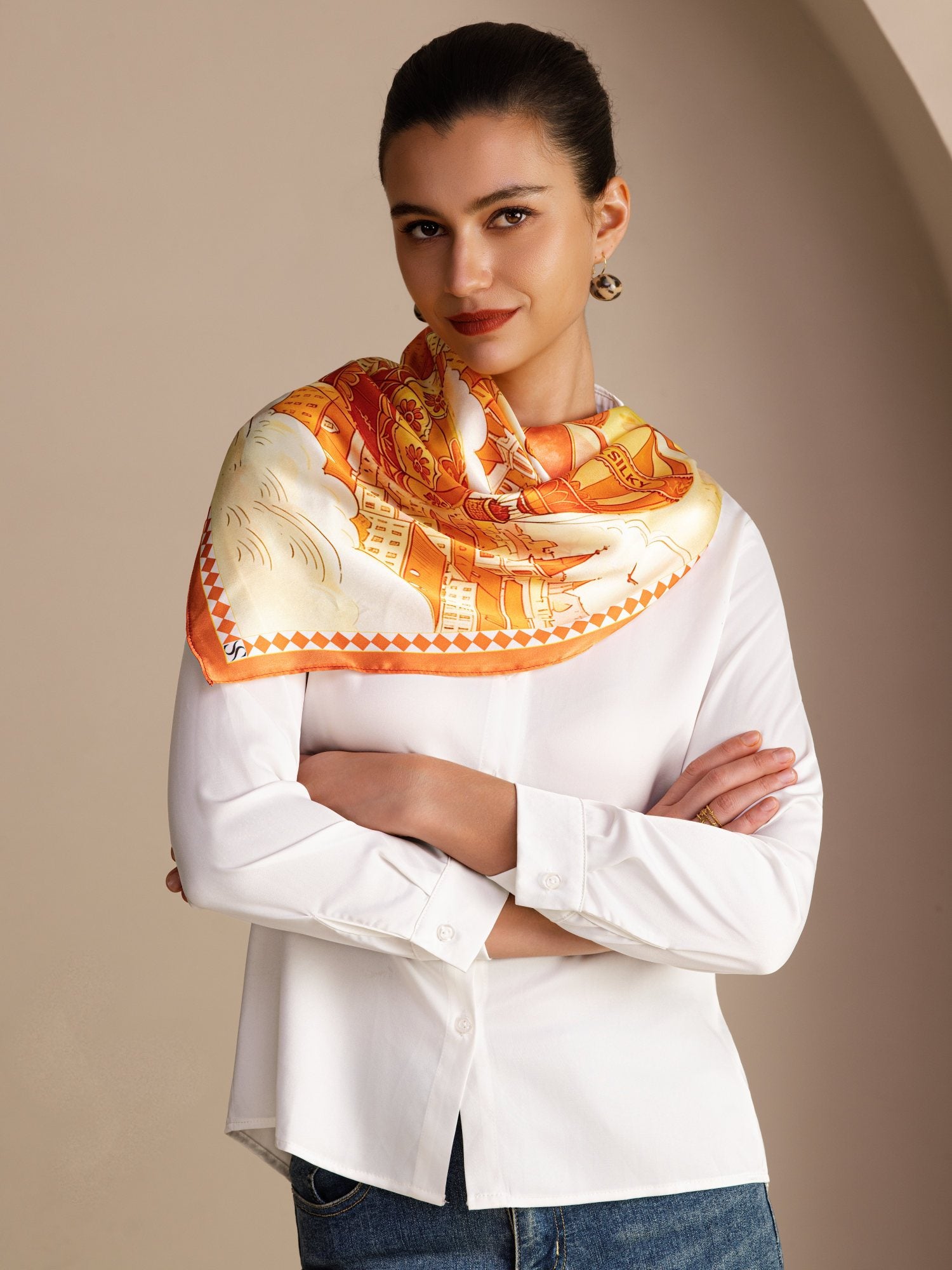 [Gul Ballong] SilkSilky-NO Scarf 002