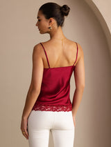 [Vin] SilkSilky-NO V Neck Camisole Topp 002