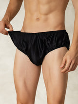 [Svart] SilkSilky-NO Silke Mens Underwear 005