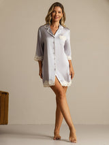 [Lavendel] SilkSilky-NO Silke Nightshirt 008