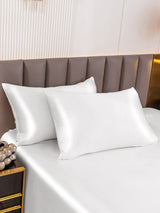 [Hvit] SilkSilky-NO 19Momme Pillowcase 001