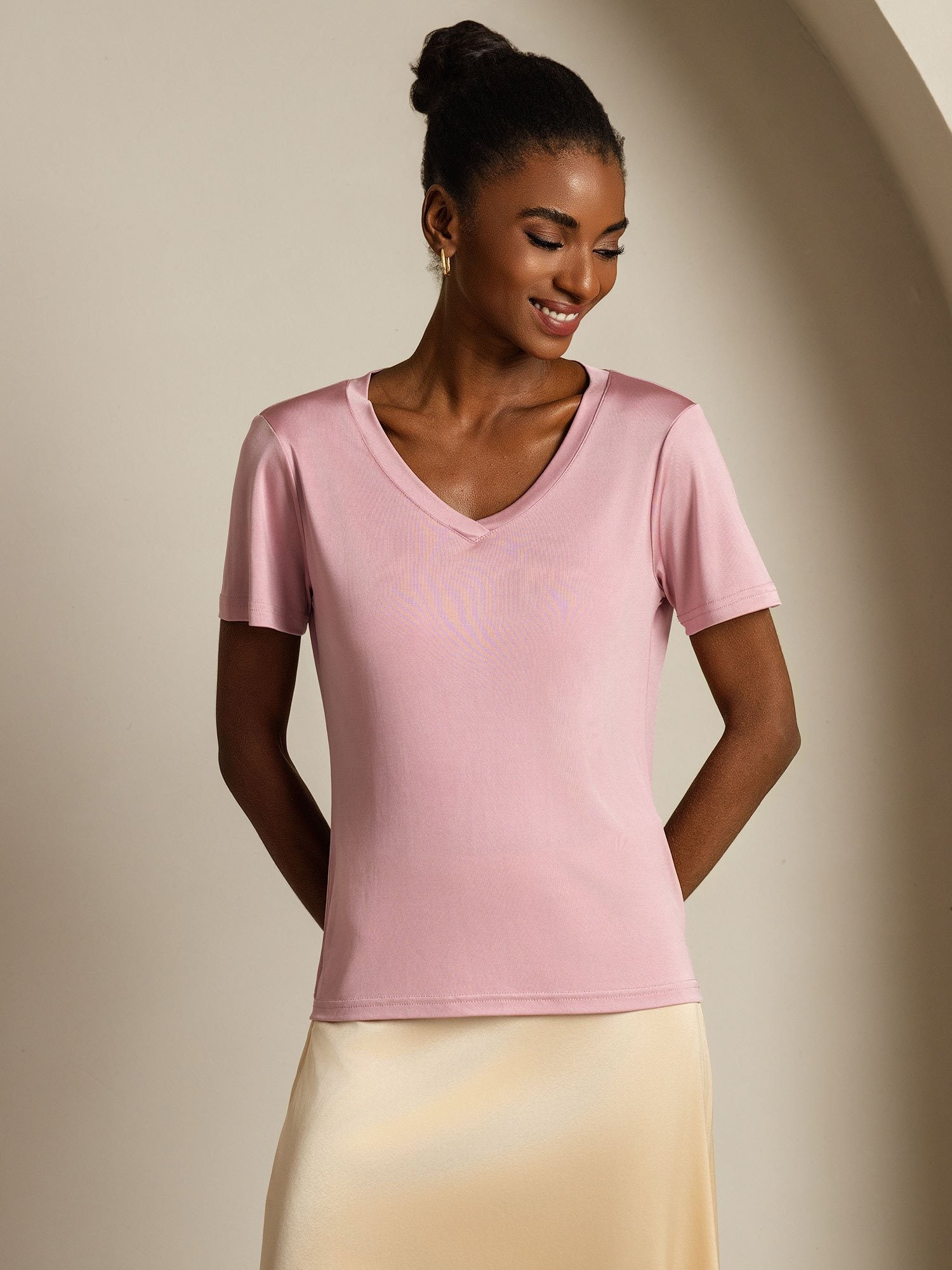 [BlekMauve] SilkSilky-NO Silke Womens T-Shirt 003