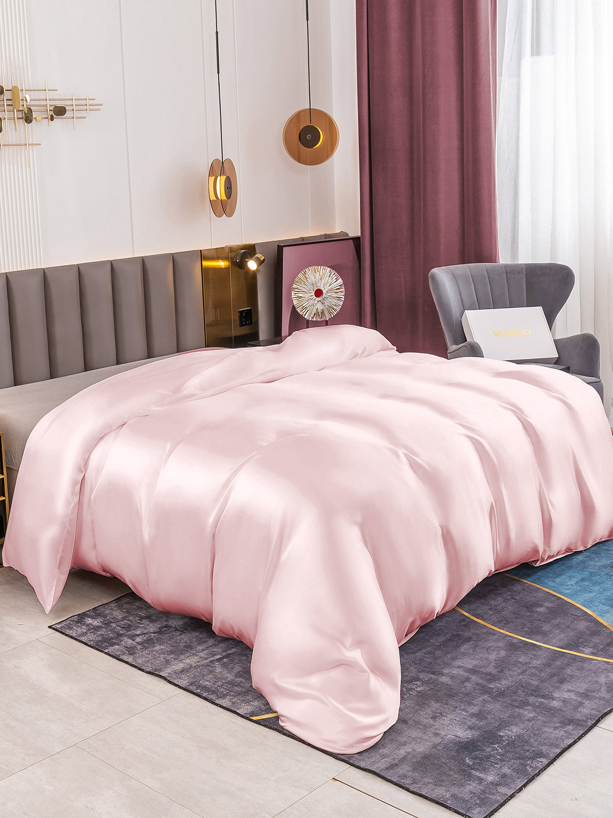 [Rosa] SilkSilky-NO 19Momme Duvet Cover 001
