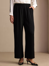 [Svart] SilkSilky-NO Womens Pants 001