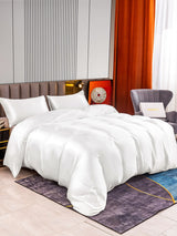 [Hvit] SilkSilky-NO 22Momme Bedding Set 002,