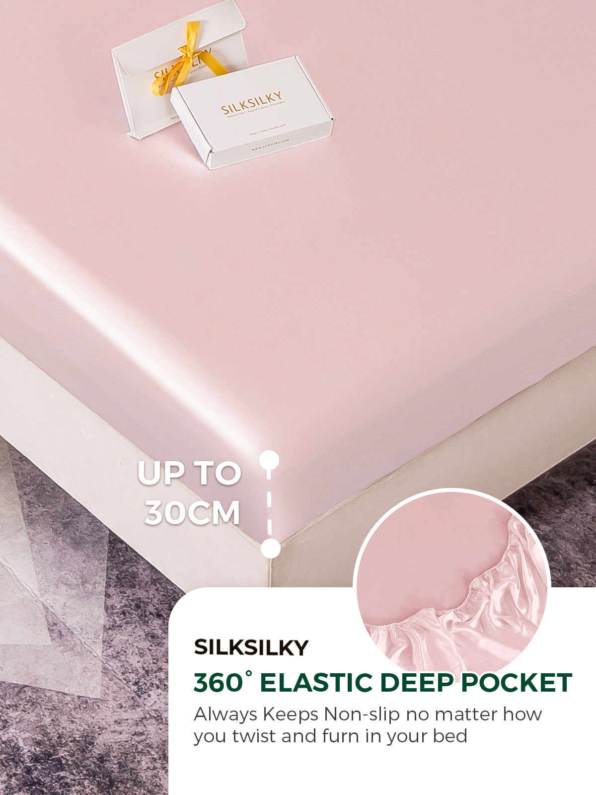 [Rosa] SilkSilky-NO 19Momme Pure Silk Bedding Set 004