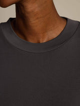 [Grå] SilkSilky-NO Halv erme Crew Neck T-skjorte for Kvinner 004
