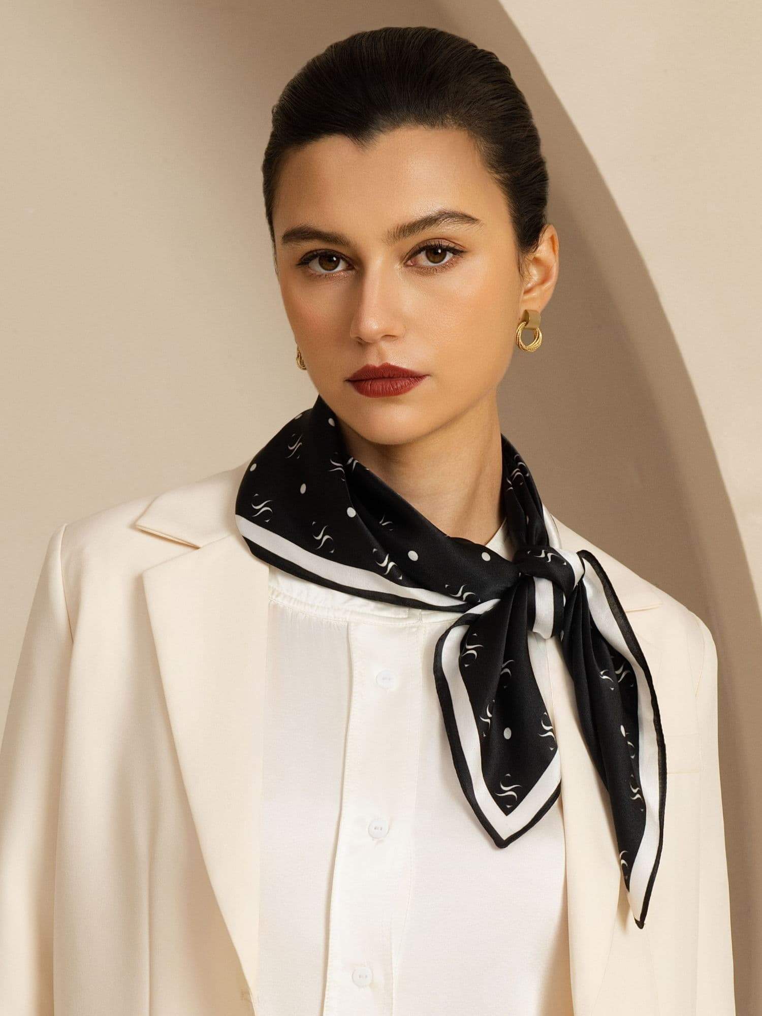 [P105] SilkSilky-NO Pure Silk Scarf 002