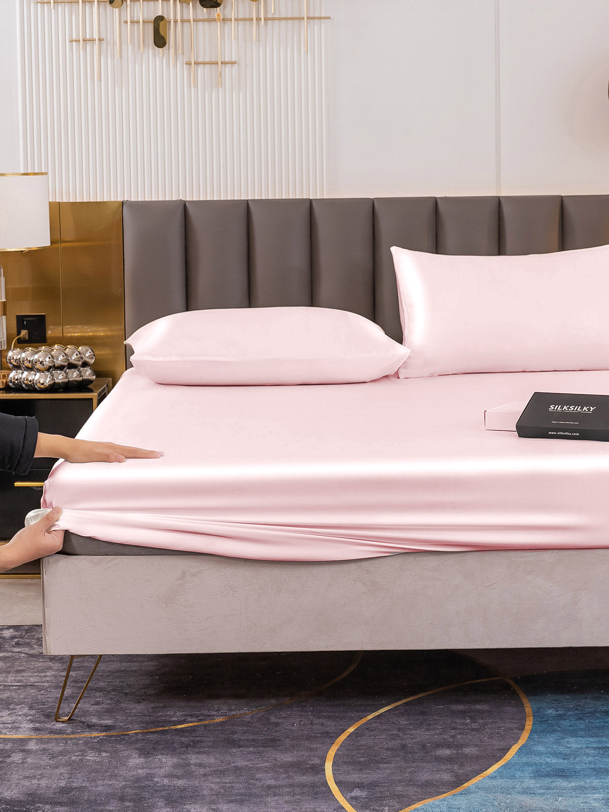 [Rosa] SilkSilky-NO 19Momme Bedding Set 006