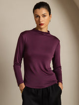 [Lilla] SilkSilky-NO Silke Womens T-Shirt 001
