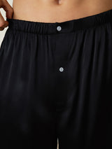 [Svart] SilkSilky-NO Men's Sleep Shorts 006