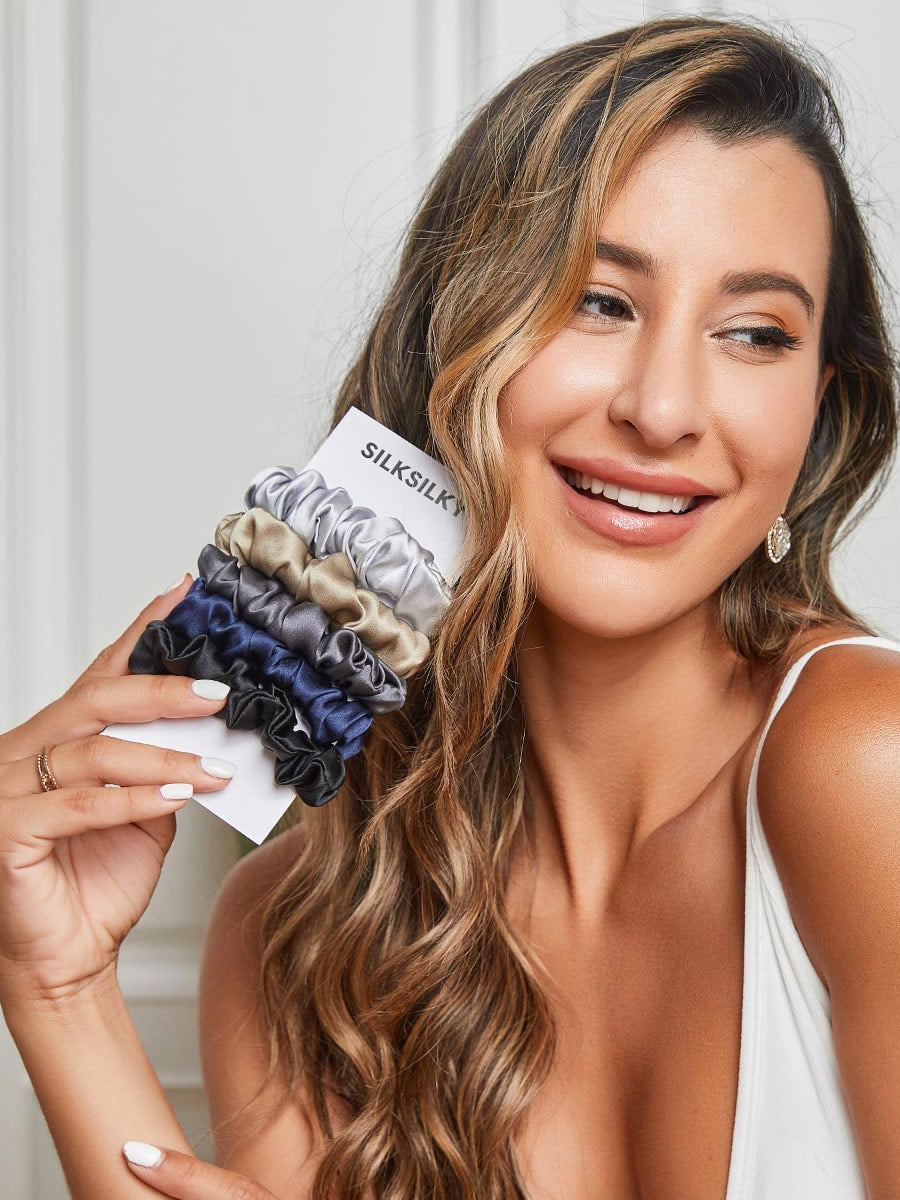 [Group2] SilkSilky-NO 19Momme Scrunchie 001