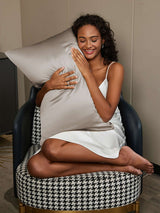 [Grå] SilkSilky-NO 19Momme Pillowcase 002