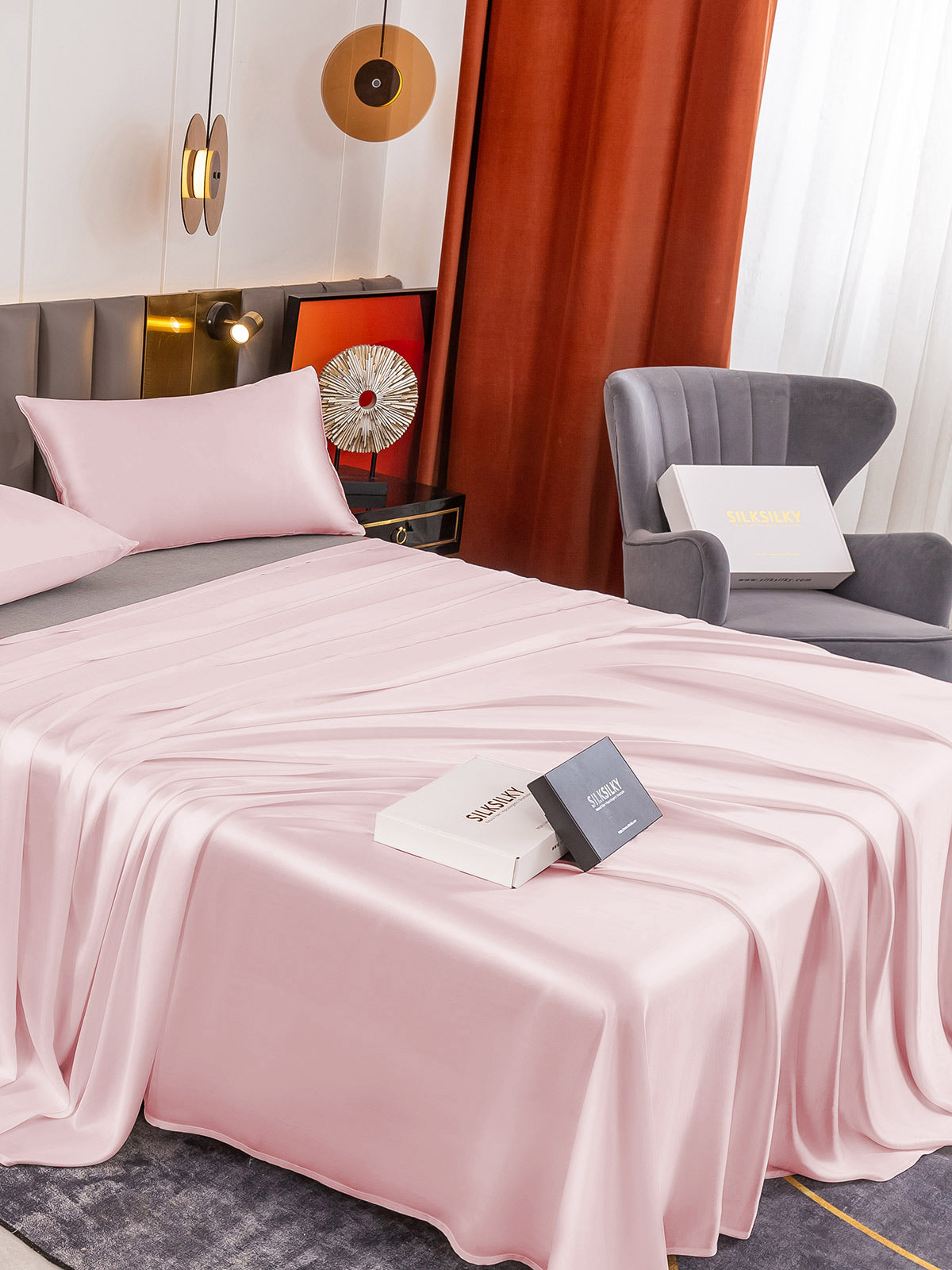 [Rosa] SilkSilky-NO 19Momme Bedding Set 004