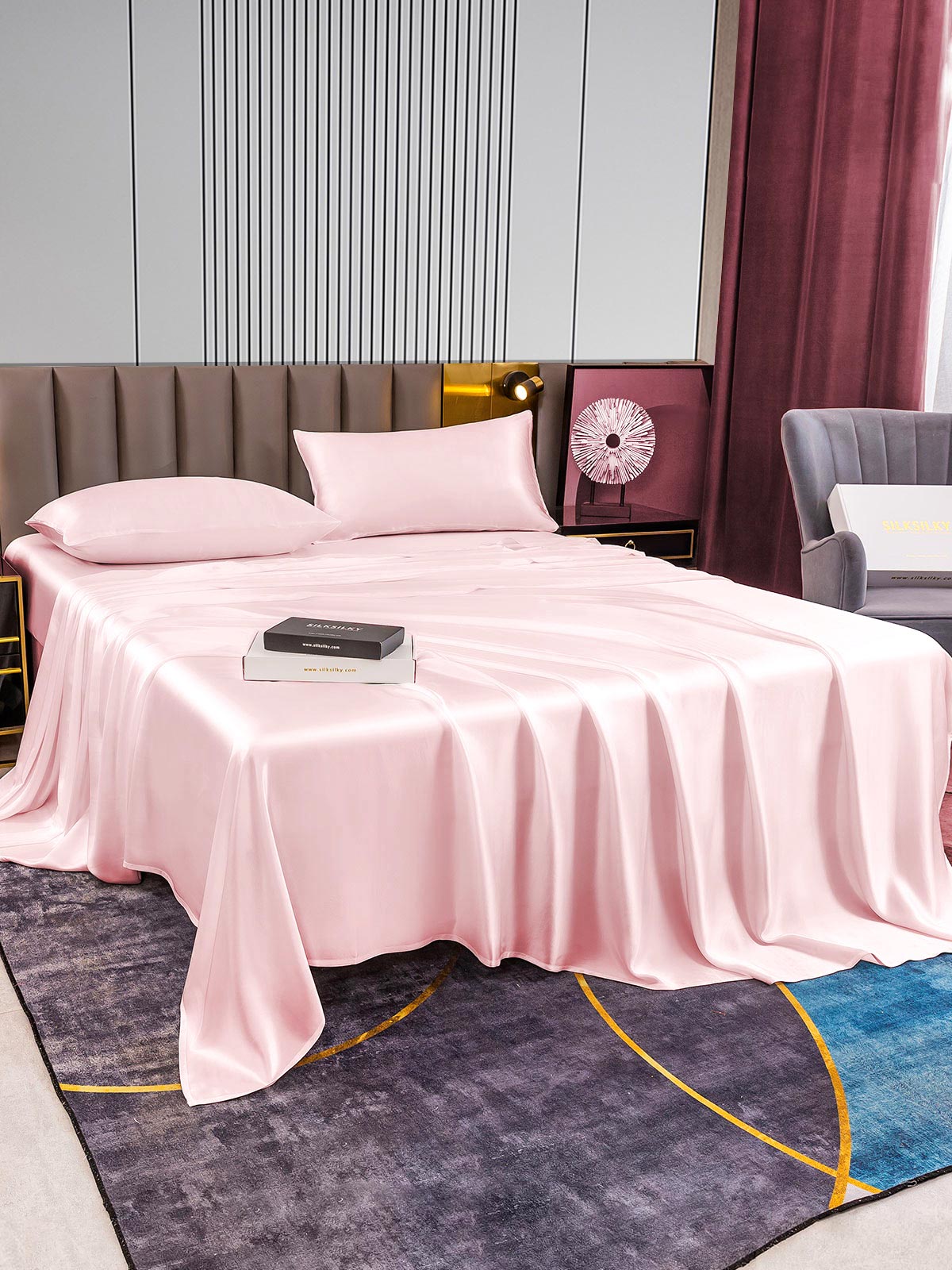 [Rosa] SilkSilky-NO 22Momme Bedding Set 005