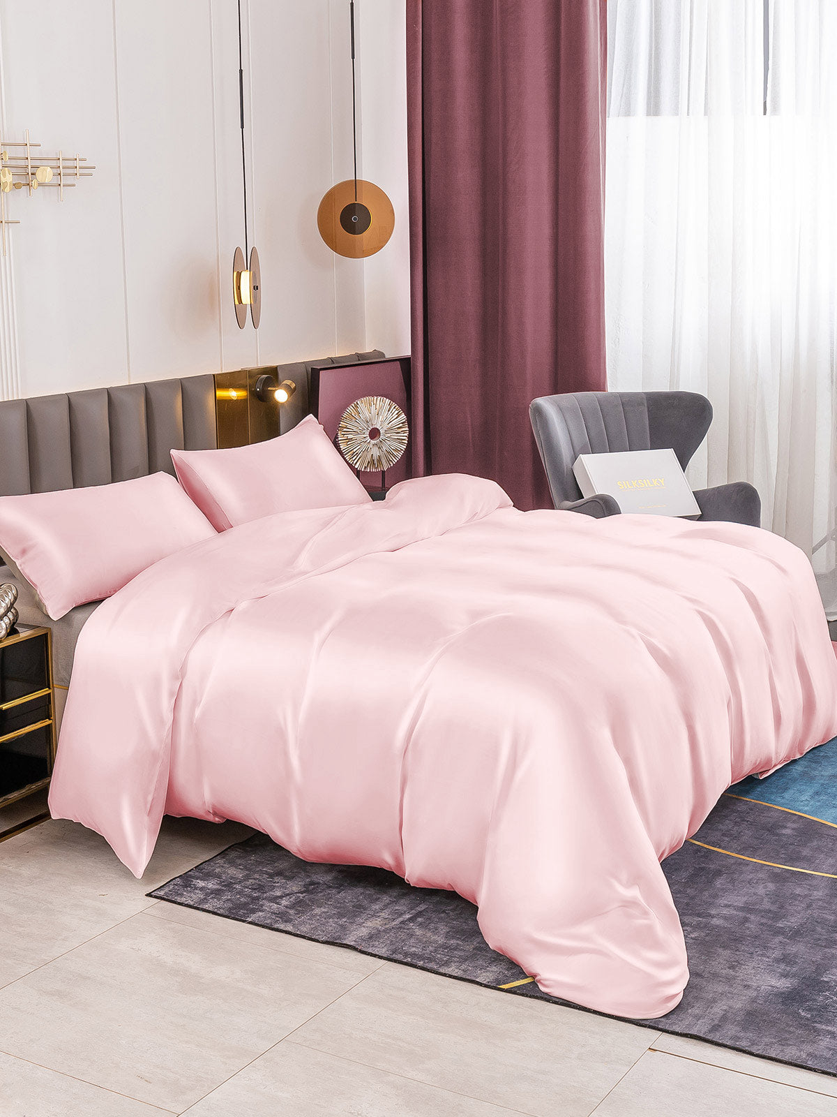 [Rosa] SilkSilky-NO 19Momme Bedding Set 005
