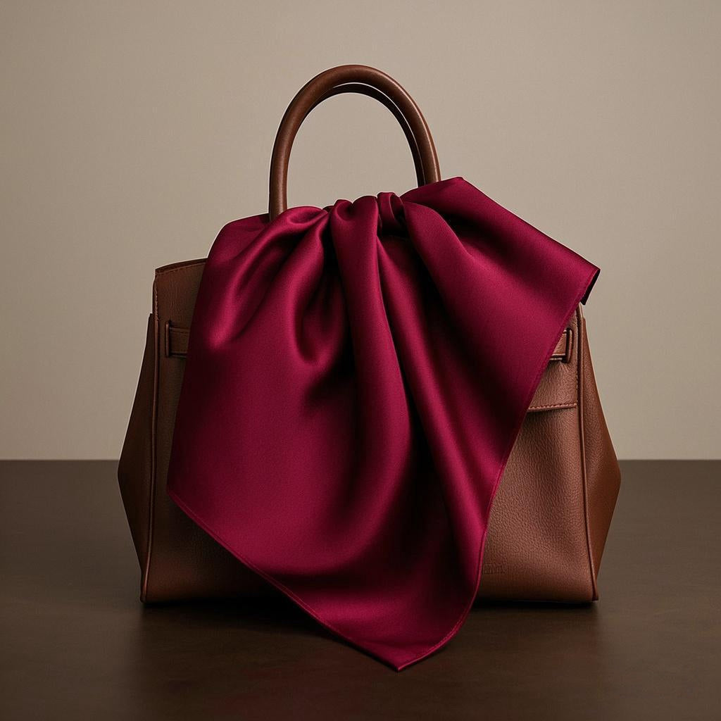 [Mørkerød] SilkSilky-NO Scarf 002