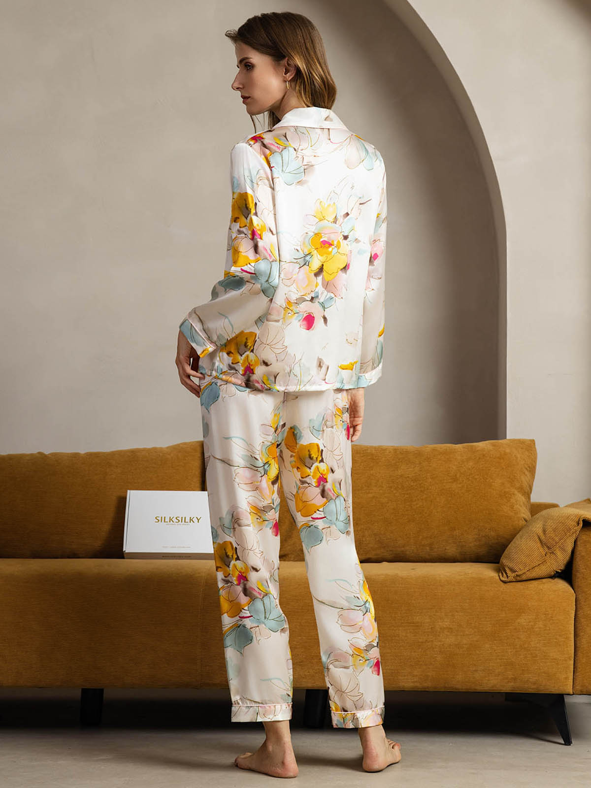 [Orkidéblekk] SilkSilky-NO Womens Pajamas 002