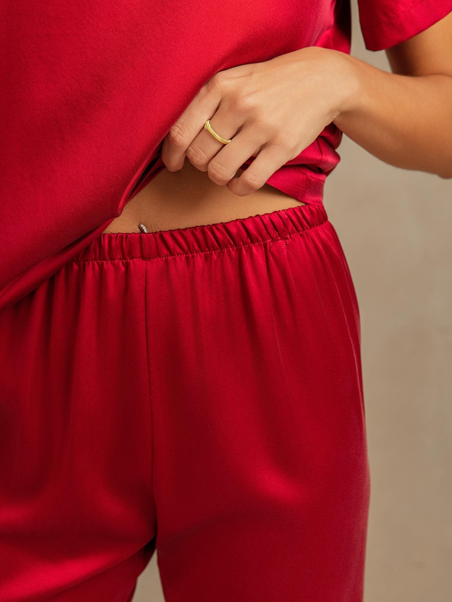 [Vin] SilkSilky-NO 19Momme Silke Womens Pajamas 005