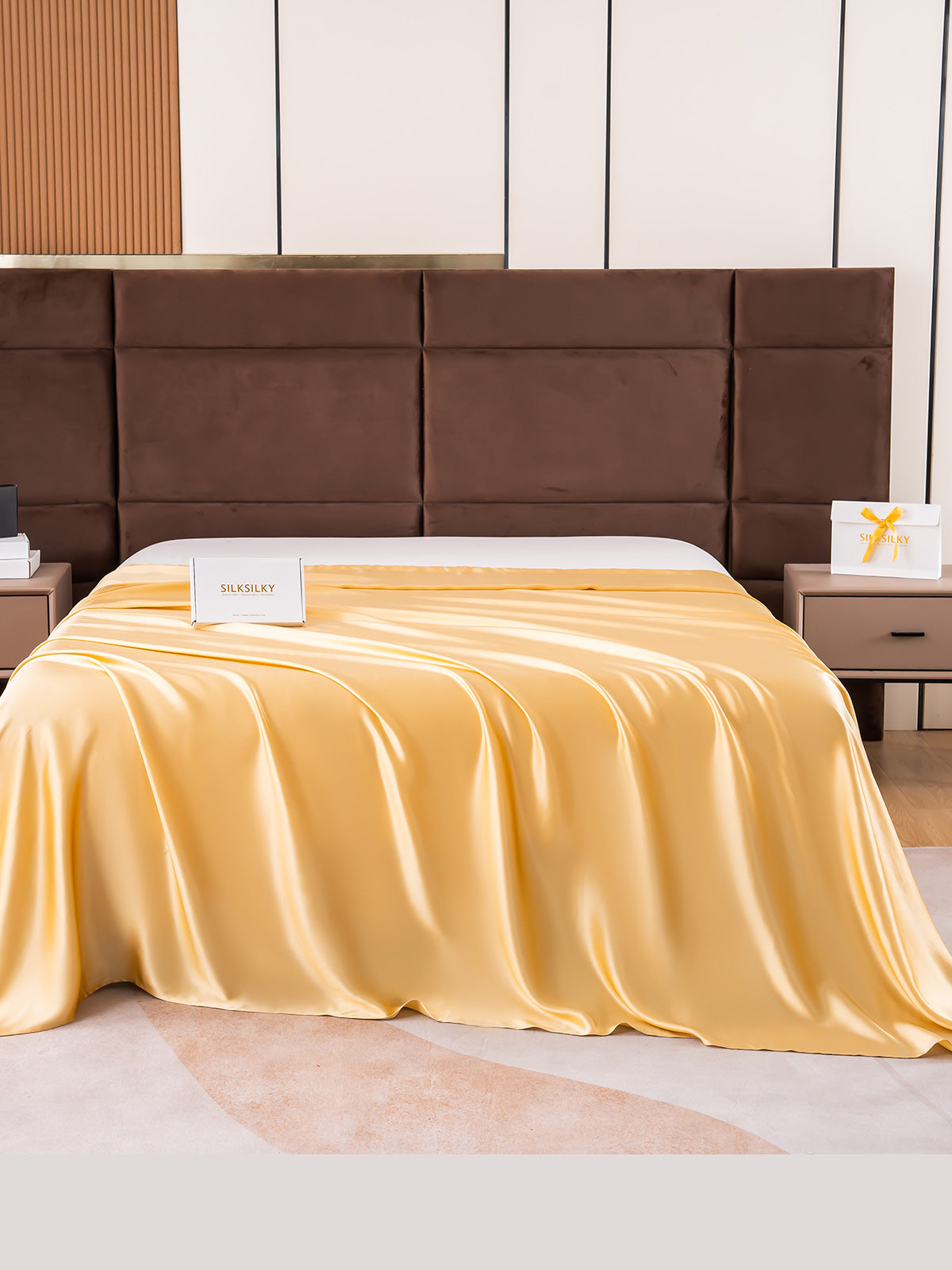 [Champagne] SilkSilky-NO 19Momme Sheet 001