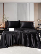 [Svart] SilkSilky-NO 22Momme Bedding Set 001,