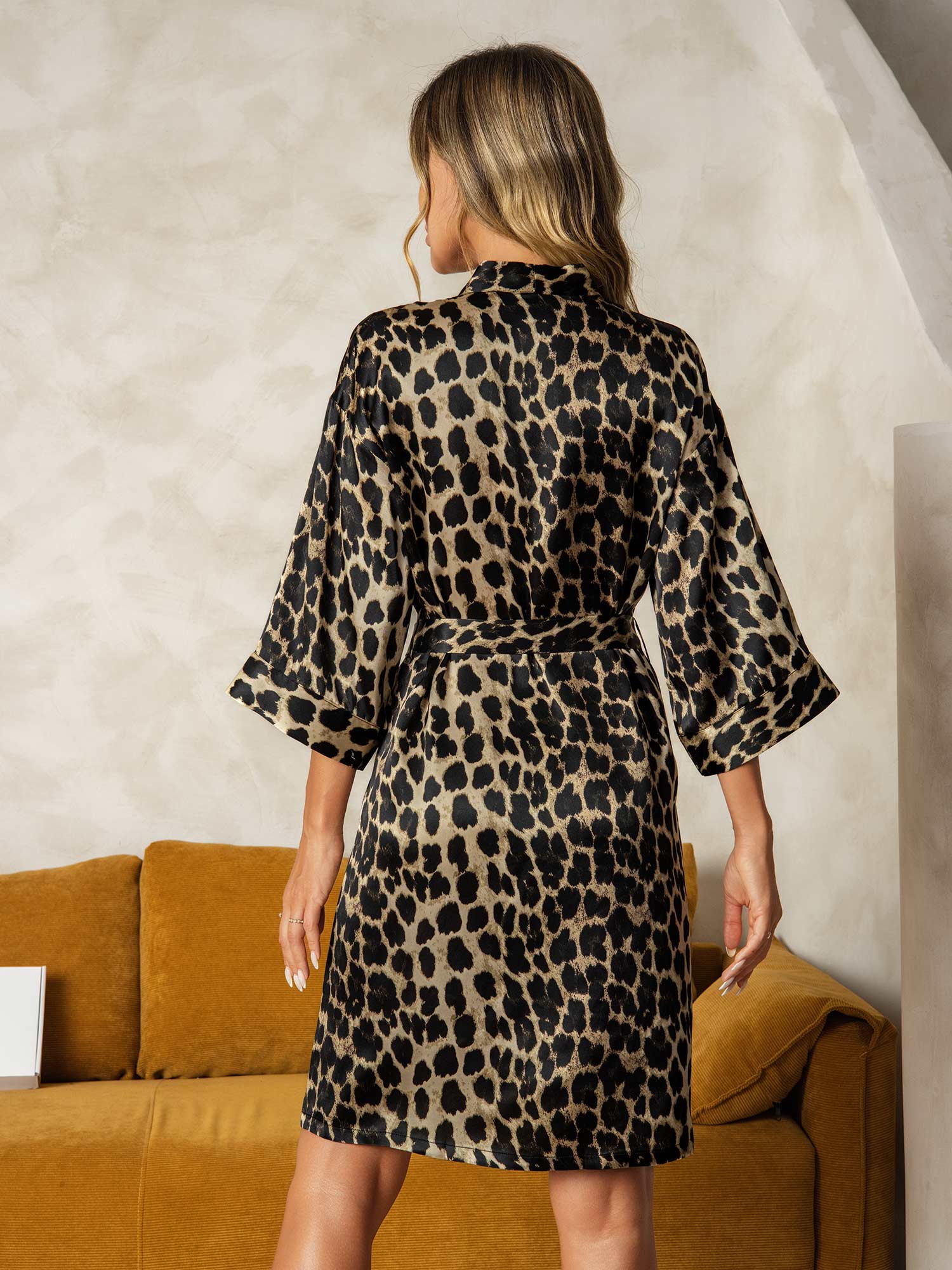 [Leopard] SilkSilky-NO Womens Robe 002
