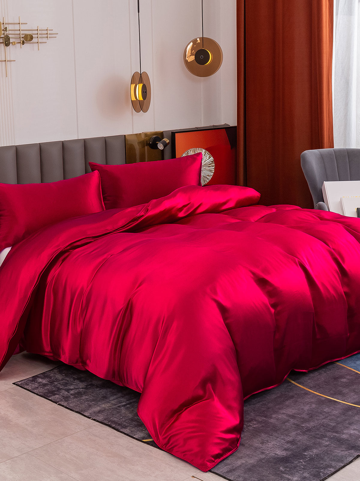 [Vin] SilkSilky-NO 19Momme Bedding Set 001