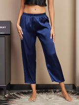 [Mørke blå] SilkSilky-NO Women's Sleep Pants 003