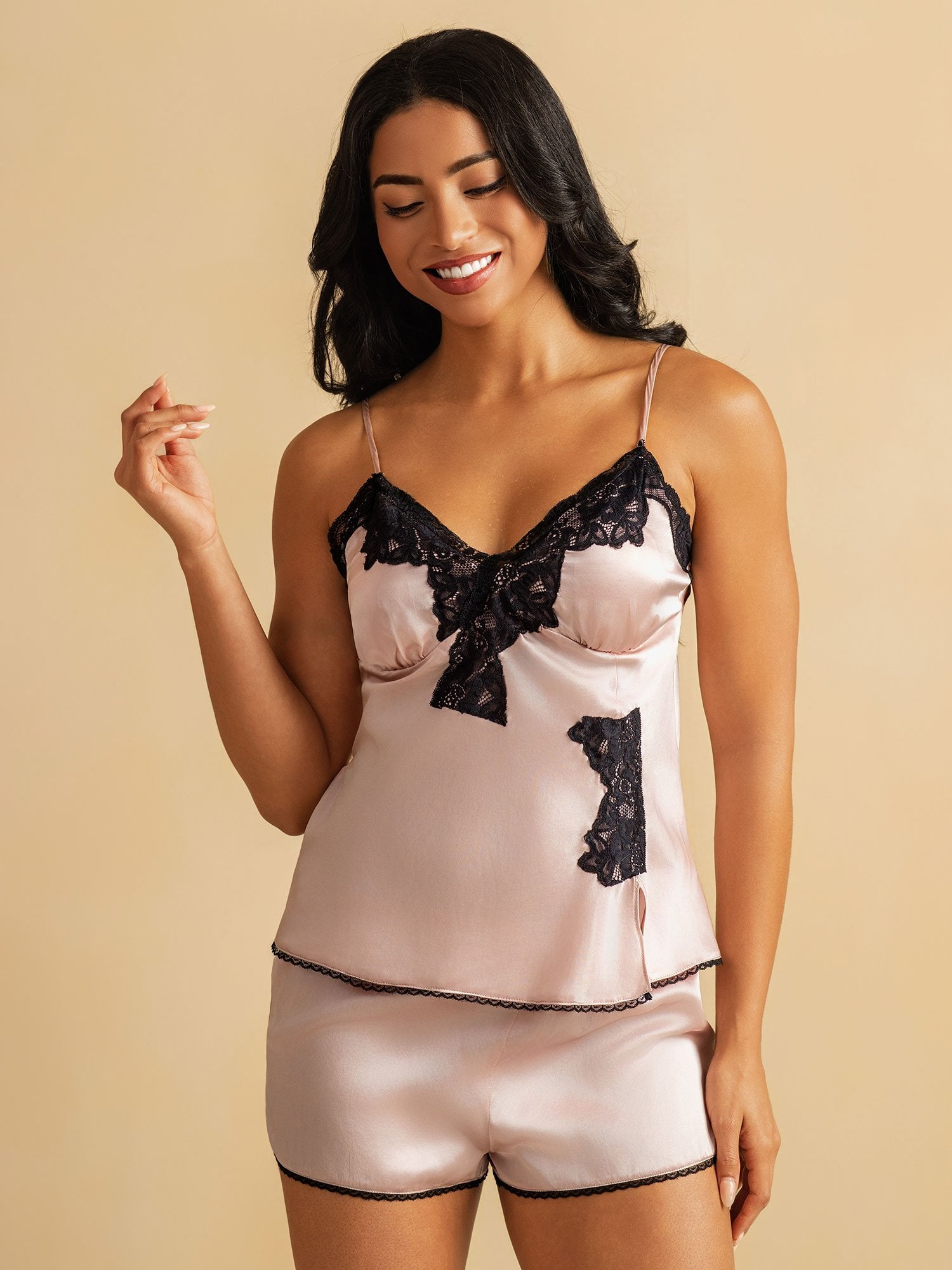 [Rosa] SilkSilky-NO Silke Camisole Set 003