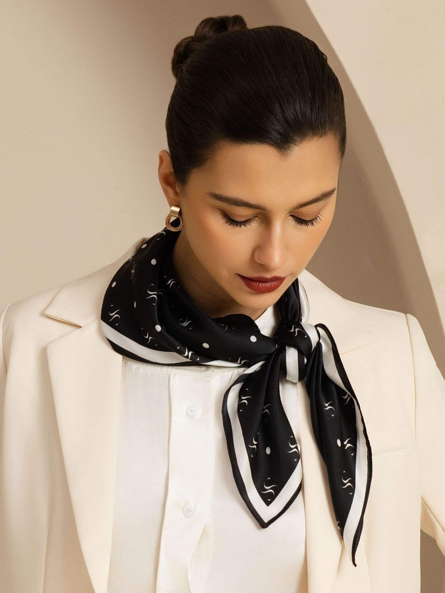 [P105] SilkSilky-NO Pure Silk Scarf 003