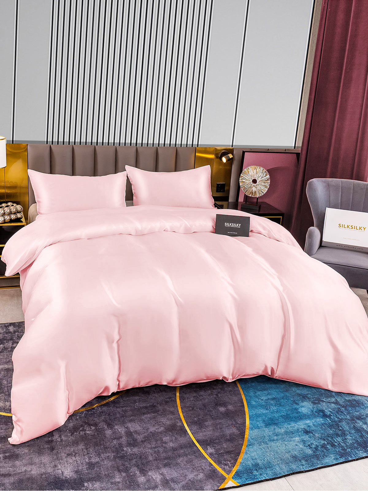 [Rosa] SilkSilky-NO 22Momme Bedding Set 004