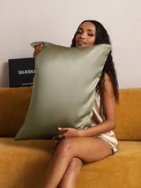 [Olivengrønn] SilkSilky-NO 19Momme Pillowcase 003