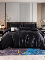 [Svart] SilkSilky-NO 22Momme Bedding Set 001,