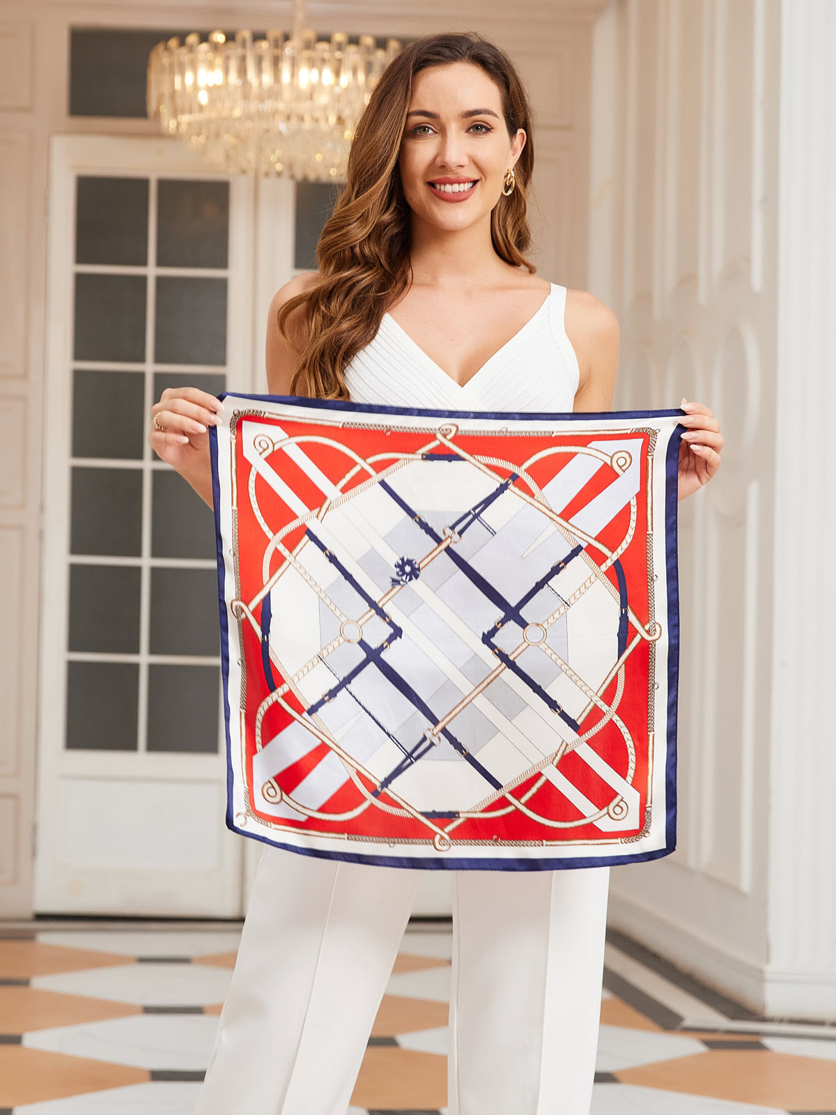 [P039] SilkSilky-NO Pure Silk Scarf 003