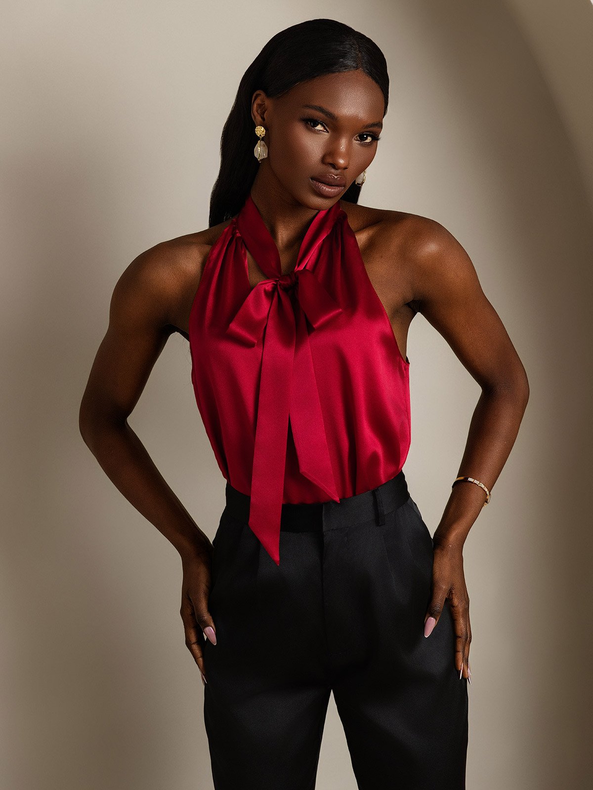[Vin] SilkSilky-NO 19Momme Silke Womens Shirt 004