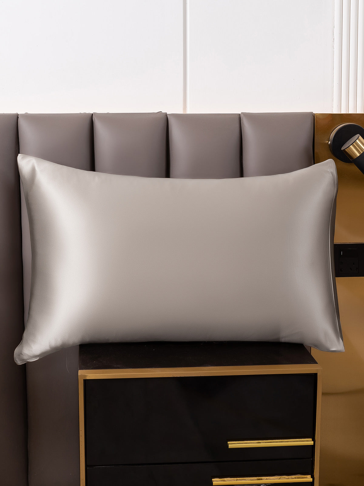 [Grå] SilkSilky-NO 22Momme Pillowcase 001