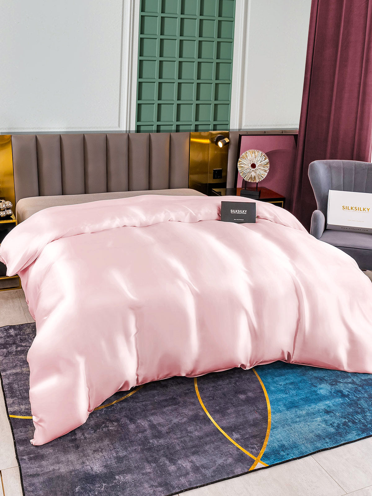 [Rosa] SilkSilky-NO 25Momme Duvet Cover 002