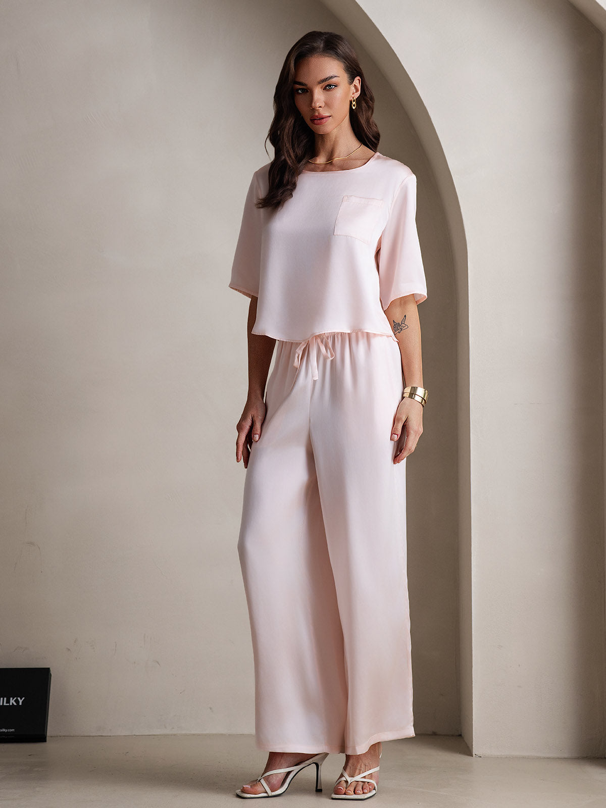 [Rosa] SilkSilky-NO Womens Pajamas 006
