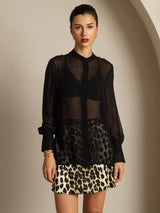 [Svart] SilkSilky-NO Silke Womens Shirt 001