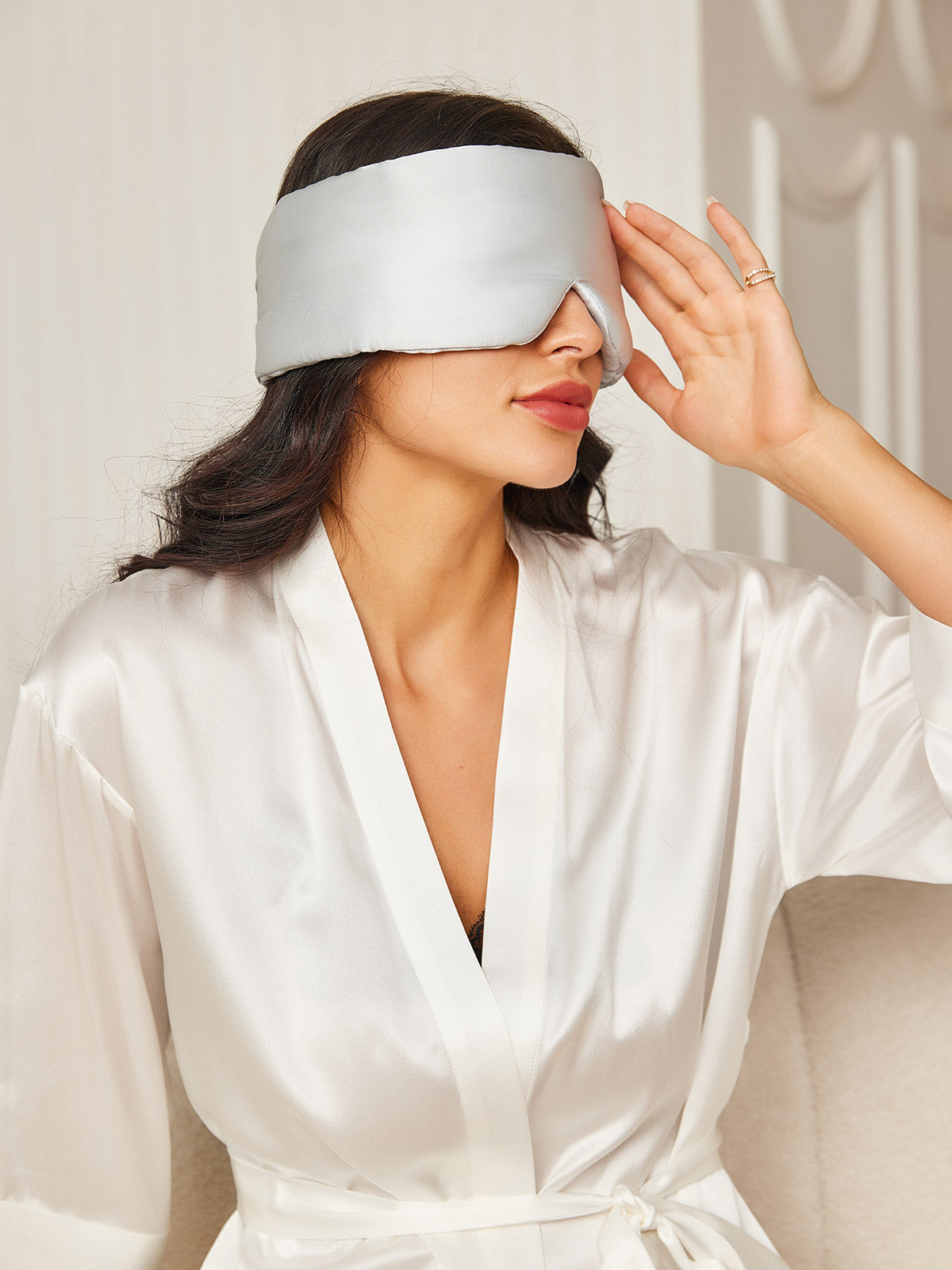 [Sølv] SilkSilky-NO 19Momme Eye Mask 003