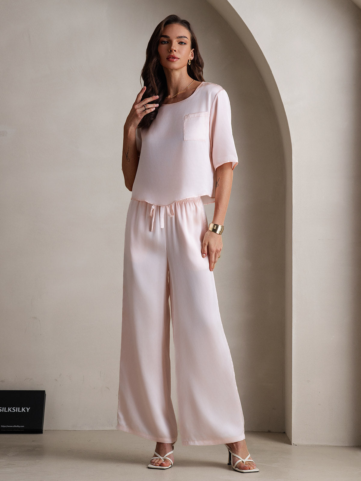 [Rosa] SilkSilky-NO Womens Pajamas 004
