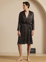 [Svart Kjede] SilkSilky-NO Long Sleeve Pyjamas for menn 003