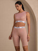 [Rosa] SilkSilky-NO Sleeveless Crew Neck Women's Outfit Sets 003