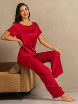 [Vin] SilkSilky-NO 19Momme Pyjamas for Kvinner 007