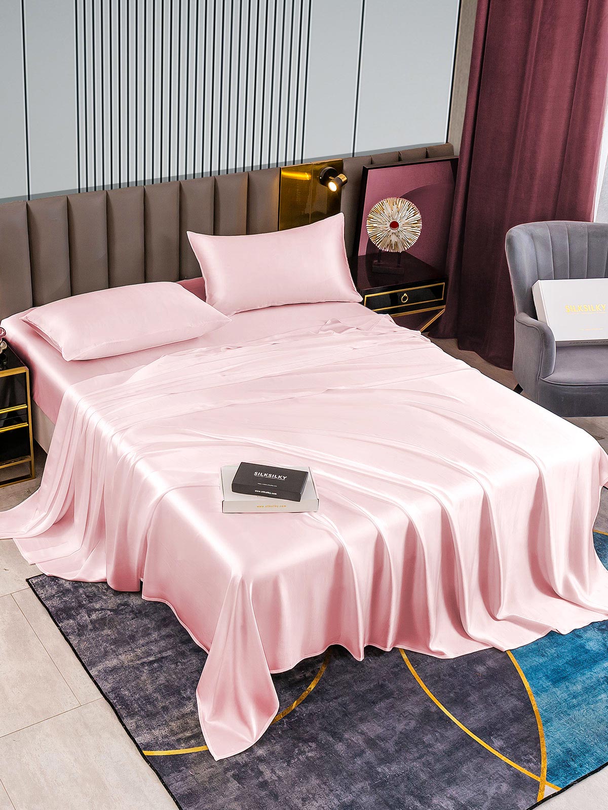 [Rosa] SilkSilky-NO 22Momme Bedding Set 002