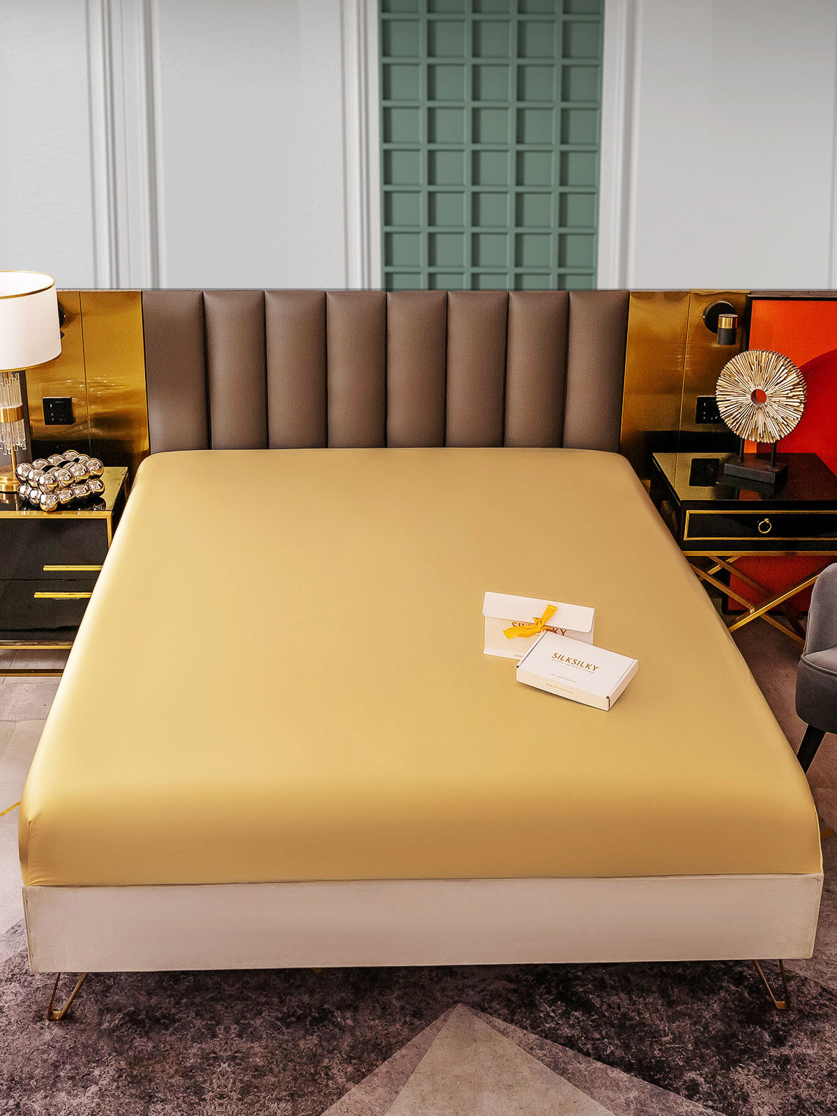 [Champagne] SilkSilky-NO 25Momme Sheet 002