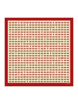[Beige Kirsebær] SilkSilky-NO Scarf 001