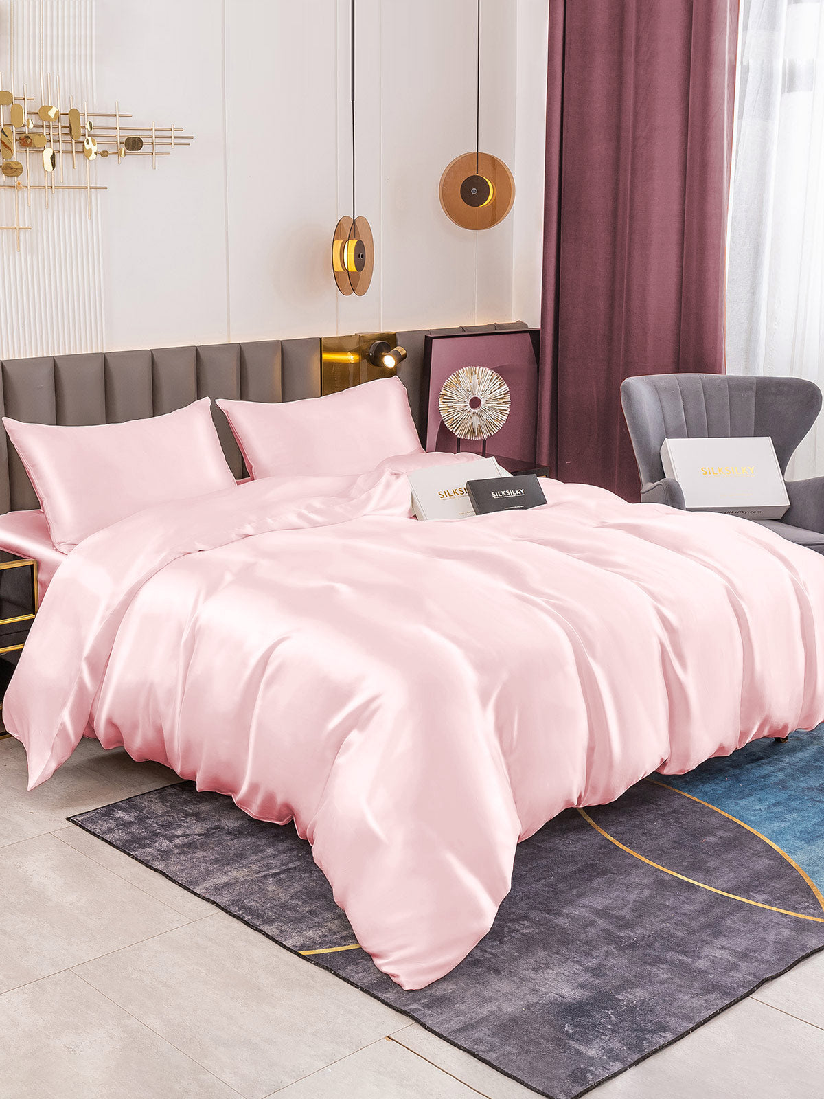 [Rosa] SilkSilky-NO 19Momme Bedding Set 006