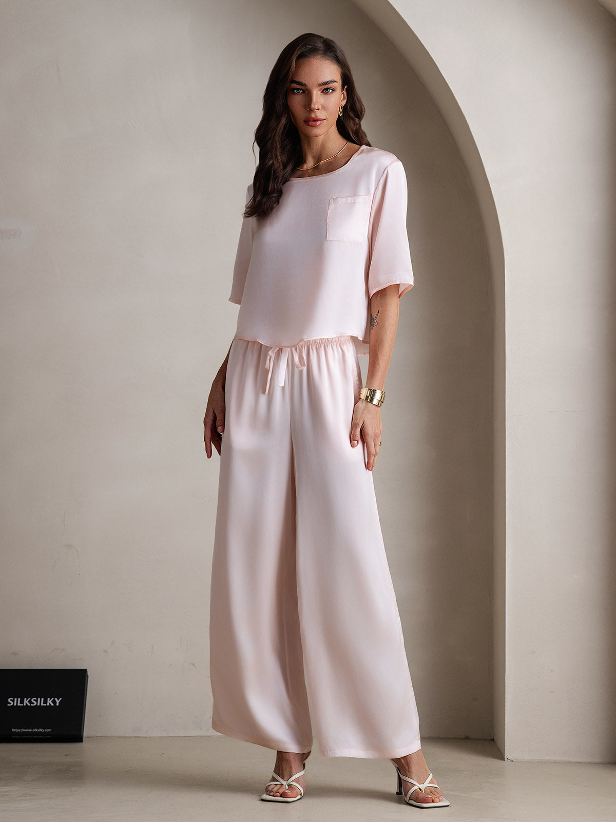 [Rosa] SilkSilky-NO Womens Pajamas 003