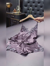 SilkSilky-NO Spaghetti Strap V Neck Camisole sett video 001